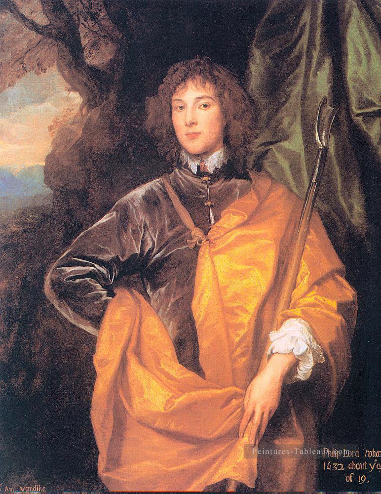 Philip Quatrième Lord Wharton Baroque peintre de cour Anthony van Dyck Peintures à l'huile